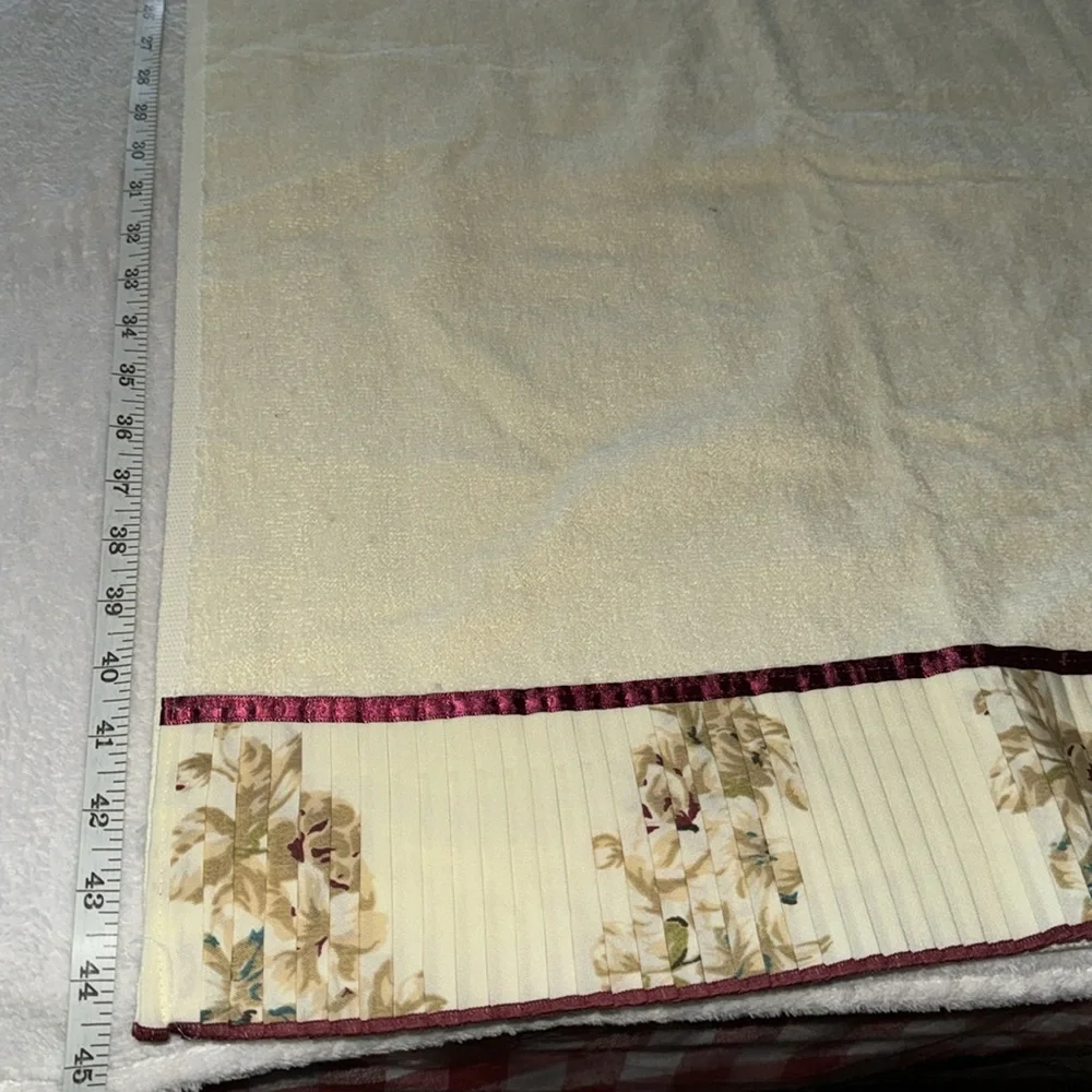 3 piece decorative bath towel set